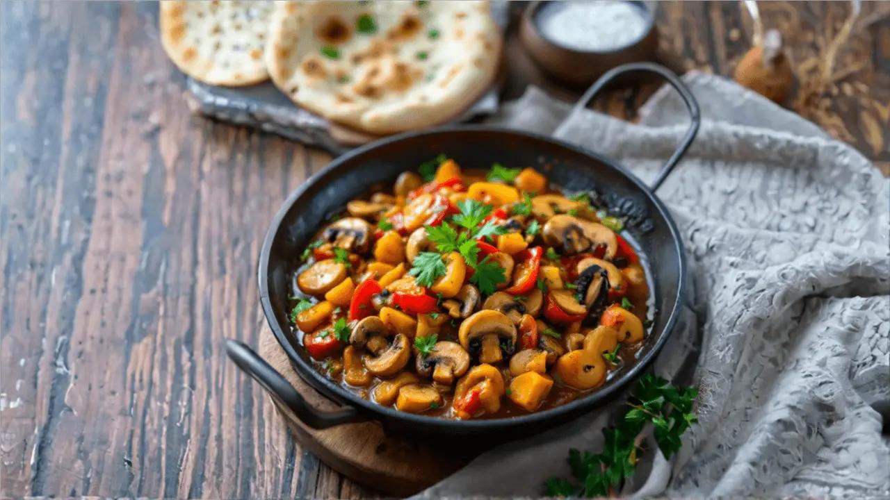 Kadai Mushroom Masala